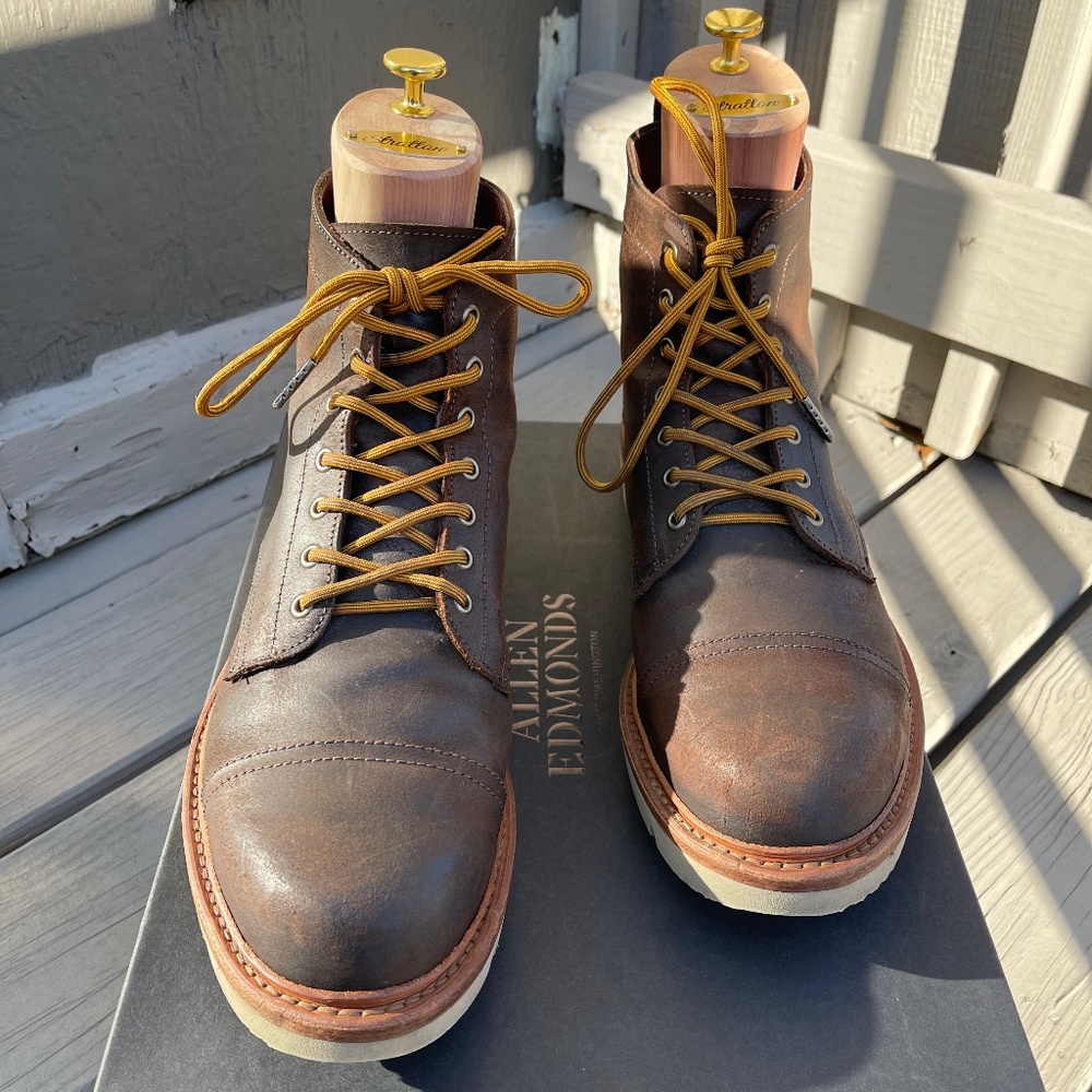Allen Edmonds Park City Boot in Waxed Suede
